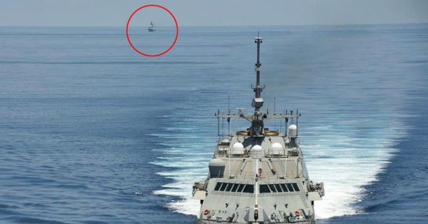 美艦進南沙12海里面臨兩大問題